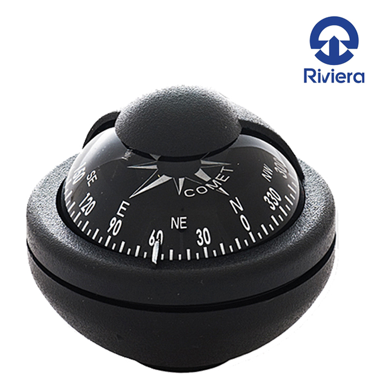 Riviera Kompas "Comet 2" Sort 65 mm