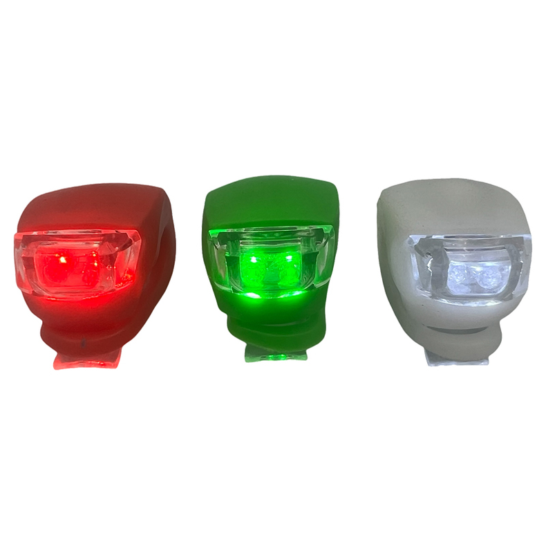 N�dlanternes�t for kano/kajak/cykel R�d, gr�n, hvid