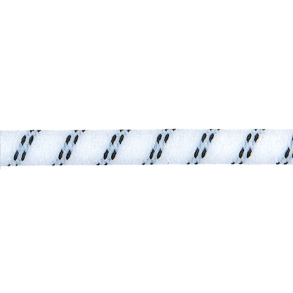 Elastiksnor Hvid/sort 6 mm