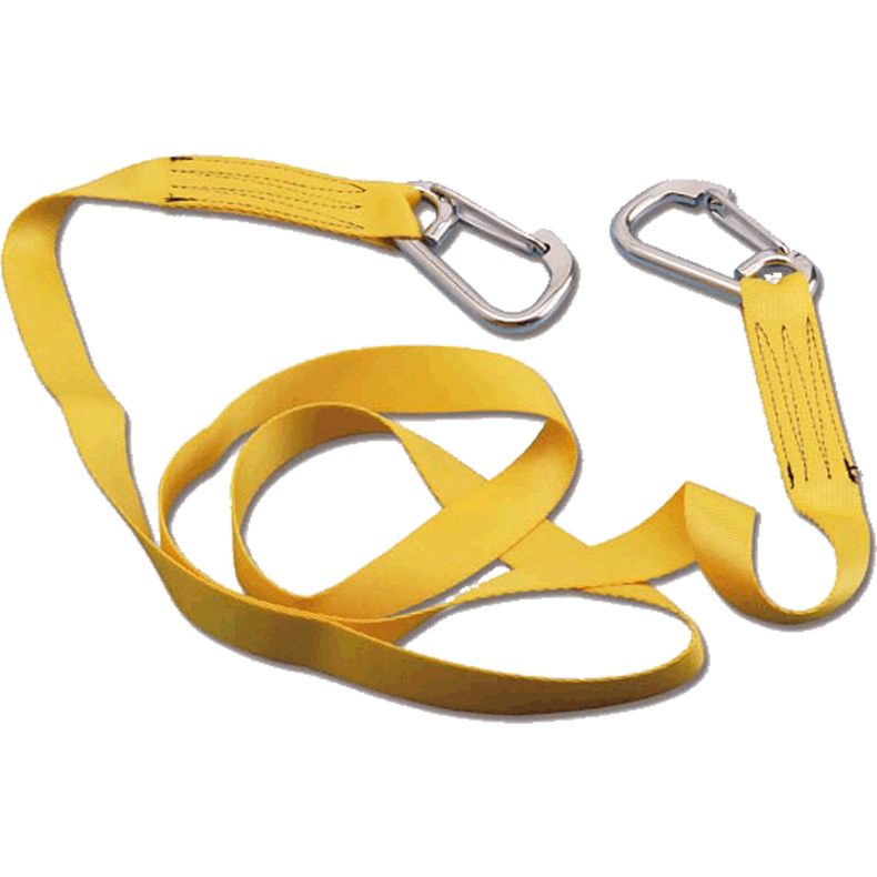 Livline med to rustfri fjederhager - Livline 2000 kg med 2 hager B1400200