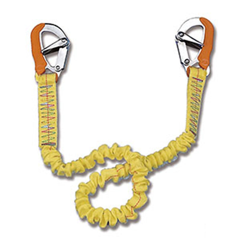 Livline elastisk med to selvlukkende hager - Livline CE-godkendt m/2 kroge (Self-Locking Snap Hooks) B1402077