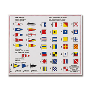 Infotavle selvkl�bende 13 cm Signalflag