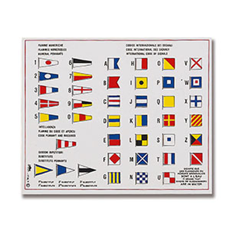 Infotavle selvkl�bende 13 cm Signalflag