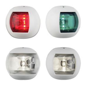 Lanterner LED hvide - Lanterne LED styrbord hvid 12-24V 