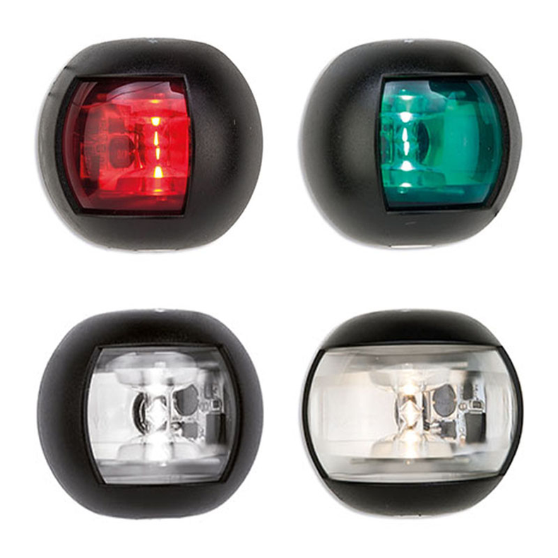 Lanterner LED sorte - Lanterne LED bagbord sort 12-24V "Orsa" <20 m L7680530