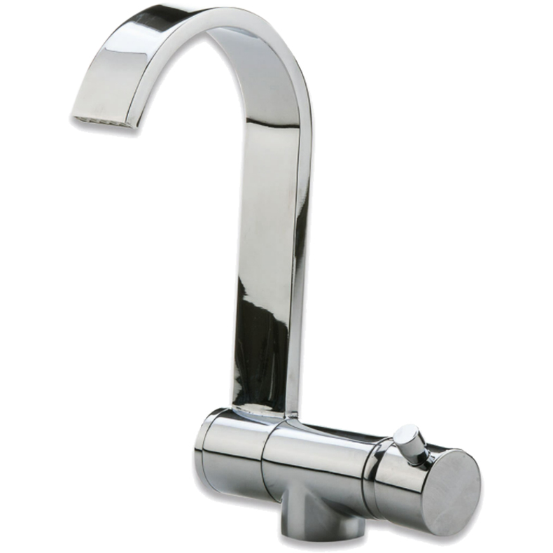 Vandhane forkromet et-grebs slim 190 x 110 mm