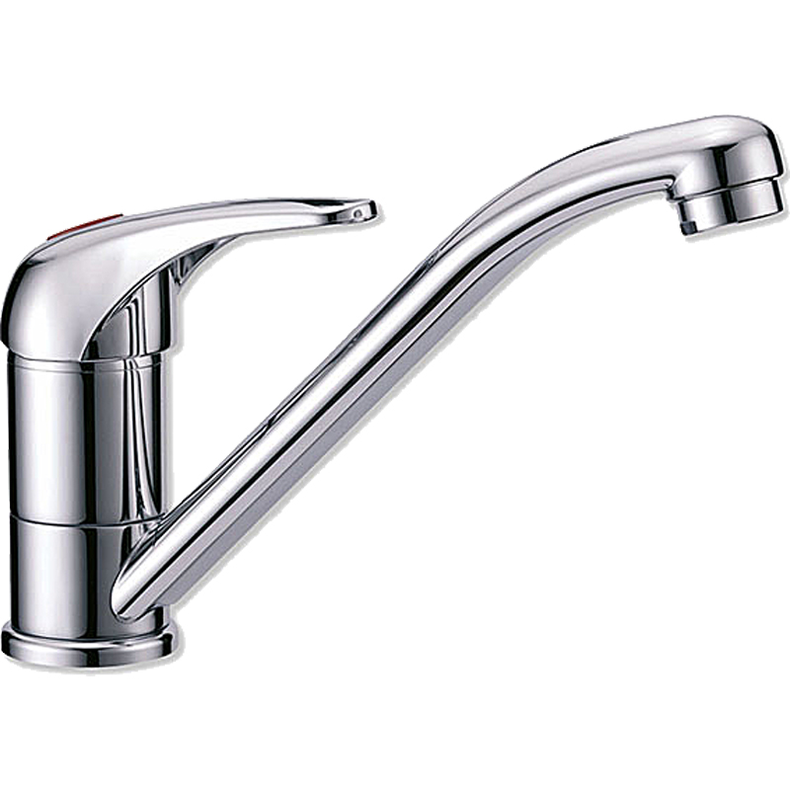 Vandhane forkromet et-grebs mixer