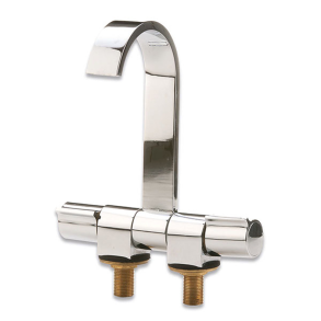 Vandhane forkromet to-grebs slim - Vandhane slim to-grebs mix 2x3/8