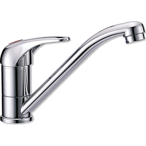 Vandhane forkromet et-grebs mixer