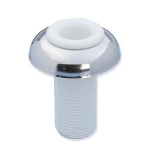 Brusergennemf�ring plast/forkromet messing 30 mm