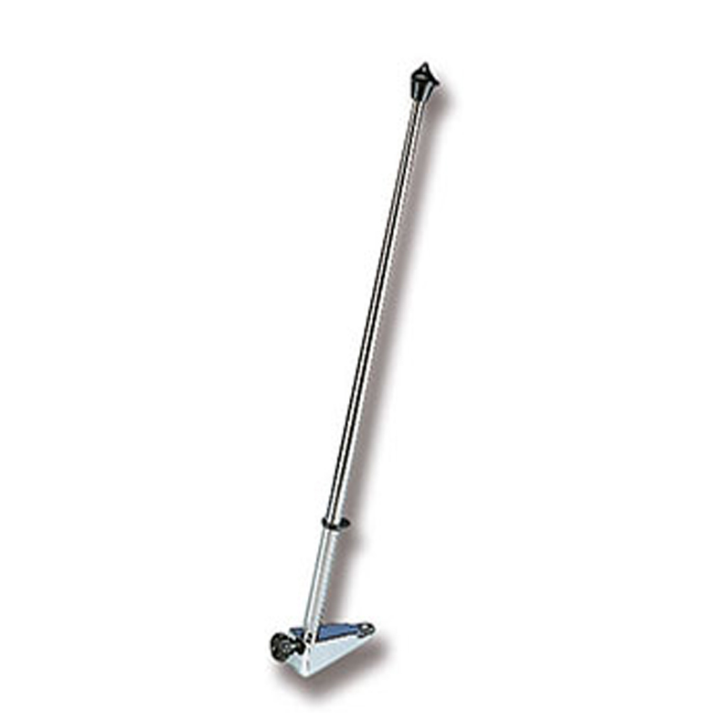 Flagstang rustfri med flad base 14 mm