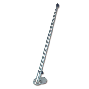 Flagstang rustfri med skr� base 22 mm 600 mm
