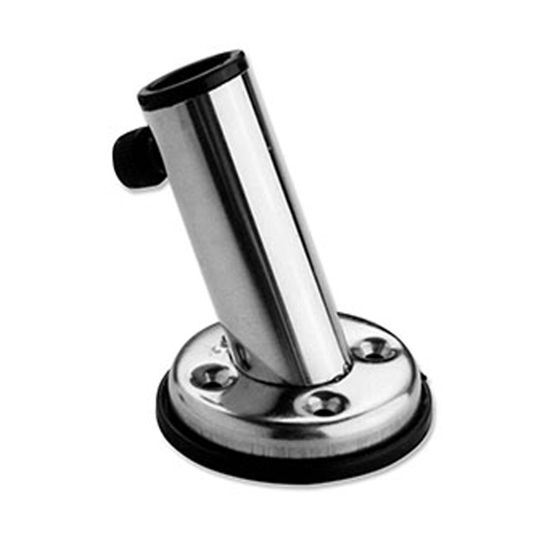 Flagfod rustfri vinklet 22 mm
