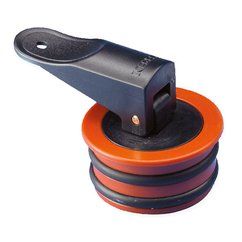 Ekspansionsprop forkromet messing med gummi 50 mm