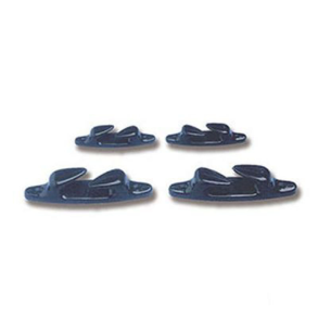 Klyds nylon (Trem) Sort 140 mm 150 mm - 2 stk.