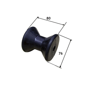 St�vnrulle til trailer 76 mm 14 mm 80 mm