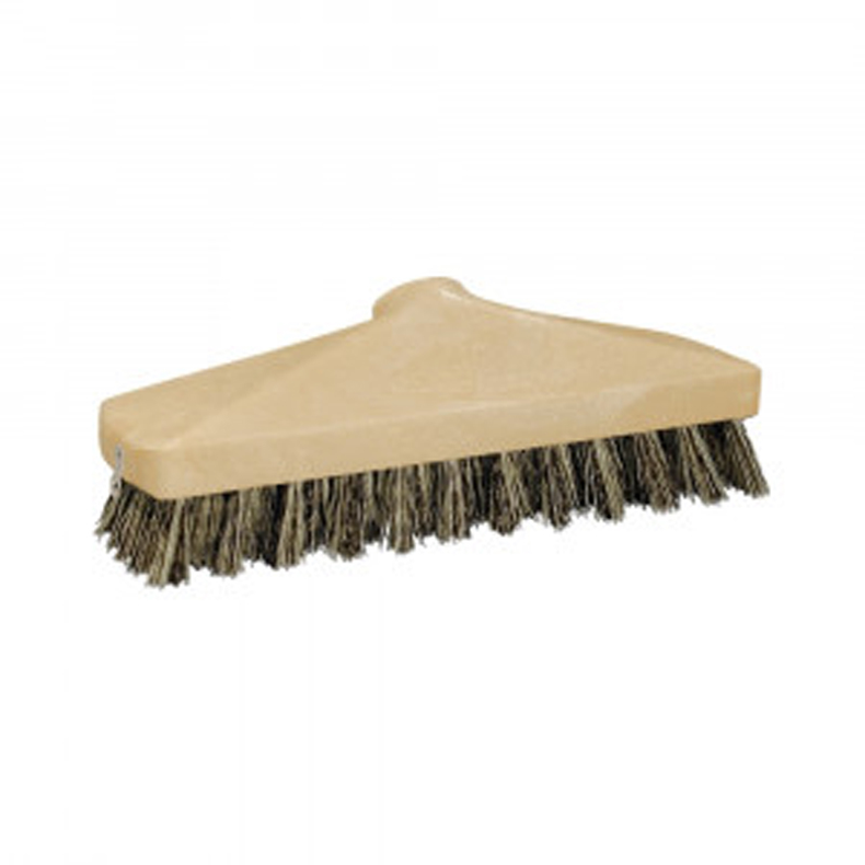 Gulvskrubbe med blandet str� & plasthoved - Gulvskrubbe bl. str�/plasthoved 23,1 x 5,5 cm*