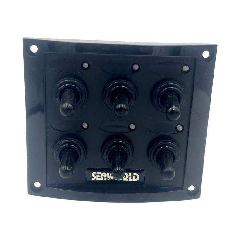 El-panel med 6 kontakter 108 mm Max. 20 A 12 V