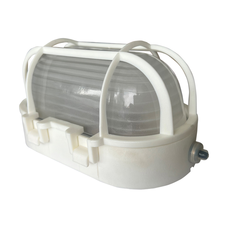 Gitterlampe med kontakt - Gitterlampe hvid m/kontakt 12V 2 x 15W 195 x 105 mm