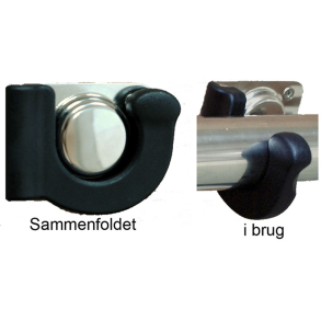 V�gholder foldbar Sort 57 x 71 mm