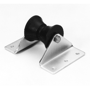Ankerrulle platform-model rustfri med gummihjul 143 mm 200 mm
