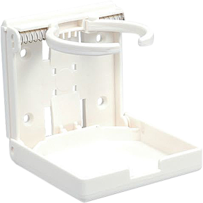 D�se- & Flaskeholder foldbar - B�gerholder hvid