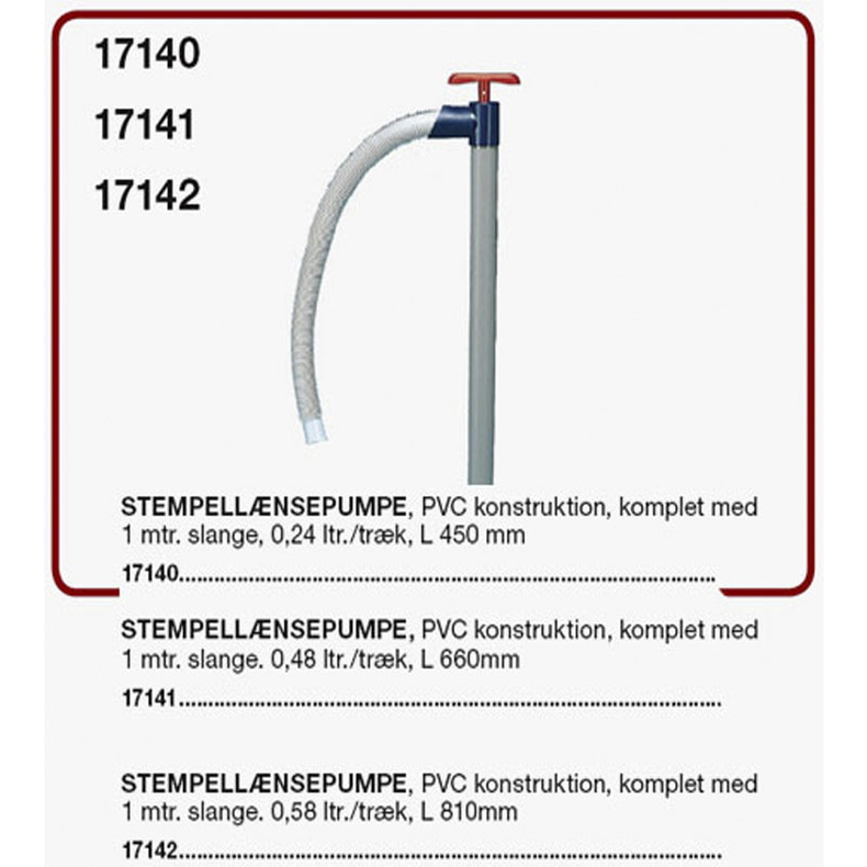 Stempell�nsepumpe PVC 660 mm 660 x 610 mm