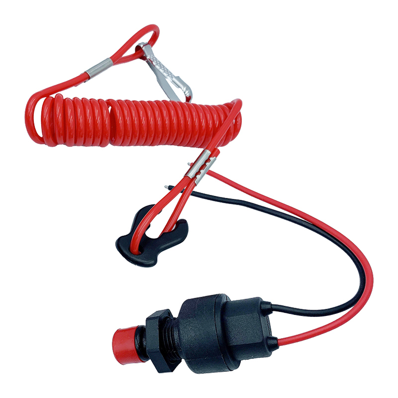 Sikkerhedskontakt med spiralsnor 5 A 12 V