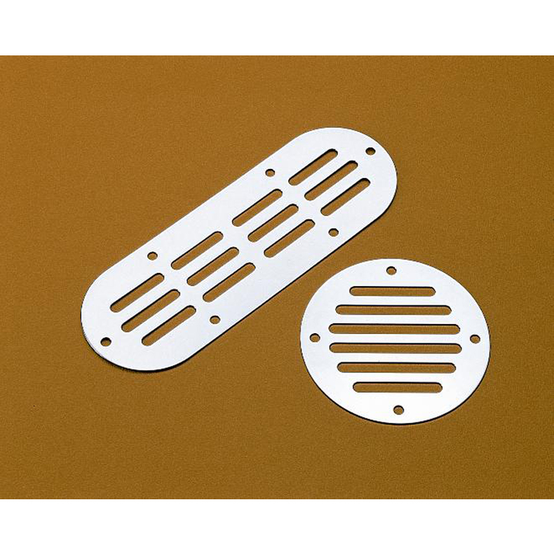 Ventilationsrist rustfri rund flad 83 mm