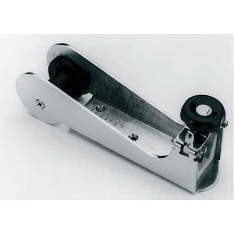 Ankerrulle rustfri med l�s & gummihjul 330 mm 80 mm