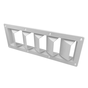 G�lleventil plast med 5 huller Hvid