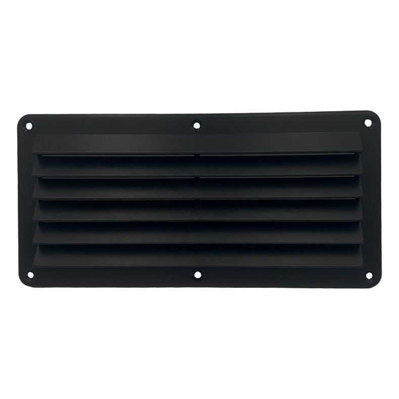 Ventilationsrist plast - Ventilationsrist ABS-plast sort B:261 x L:125 mm