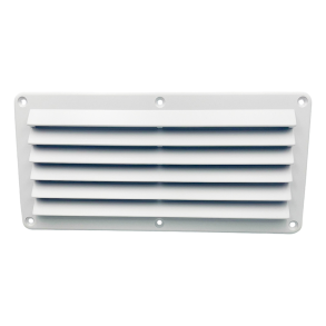 Ventilationsrist plast - Ventilationsrist ABS-plast hvid B:261 x L:125 mm
