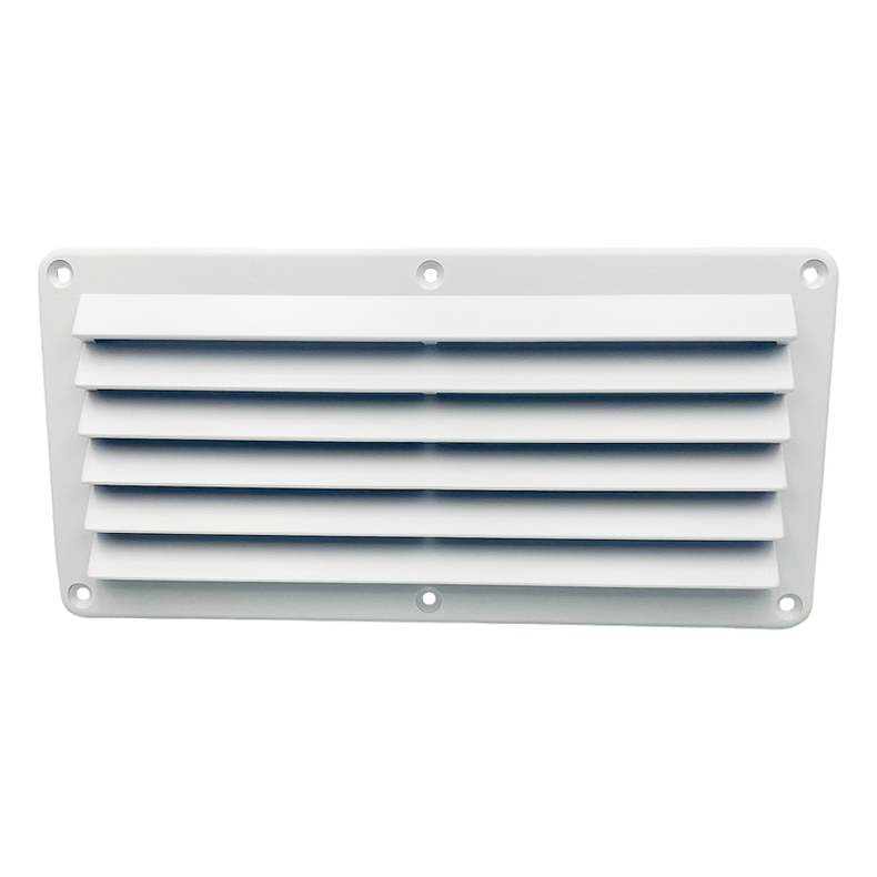 Ventilationsrist plast - Ventilationsrist ABS-plast hvid B:261 x L:125 mm