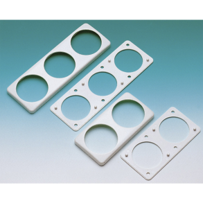 Monteringsbeslag for kontakter - Moteringsbeslag gr�t for 2 kontakter