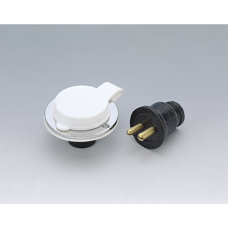 2-polet D�kstik - D�kstik 2-polet forkromet messing 3A Base �:37 mm