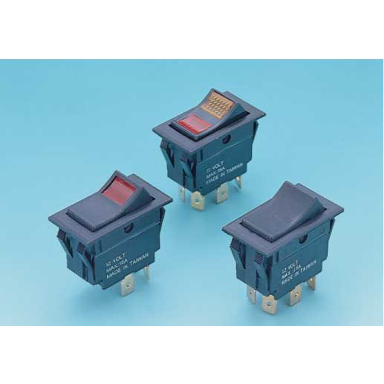 Kipkontakt stor 44 x 25 mm 15 A 12 V