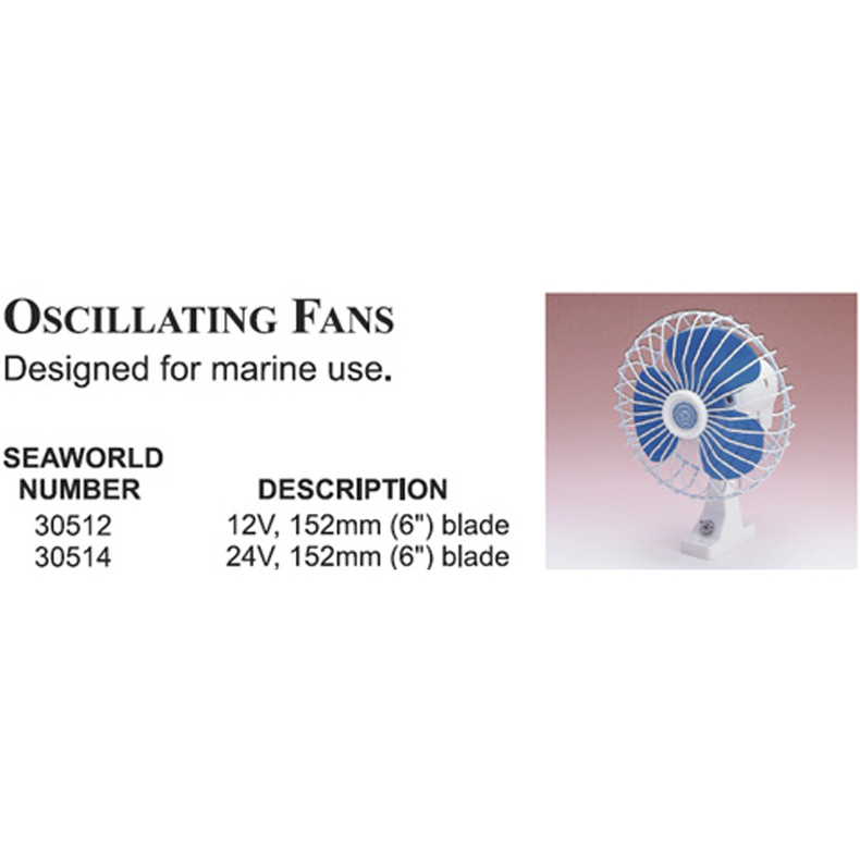 Ventilator marine 152 mm (6") 24 V