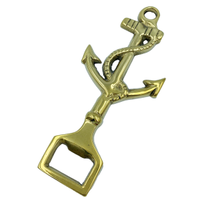 Kapsel�bner med anker poleret messing 120 mm