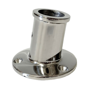 Flagstangsholder forkromet messing 25 mm