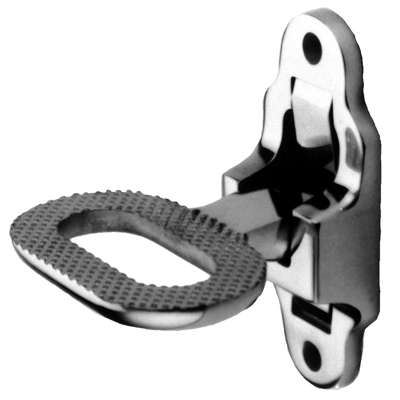 Mastetrin foldbart forkromet messing - Mastetrin foldbart forkromet messing 110 x 45 mm