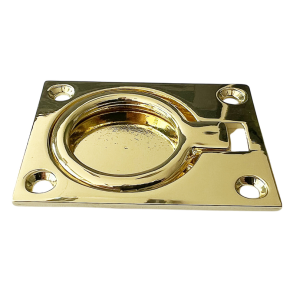D�rkbeslag messing firkantet 4,2 mm 50 x 64 mm