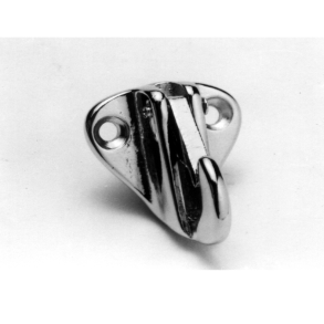 Fenderkrog forkromet messing med l�sepal 50 x 34 mm
