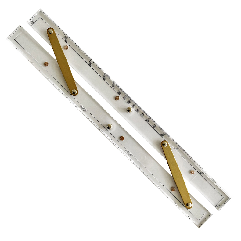 Parallellineal med aluminiumsbeslag 457 mm 67 mm