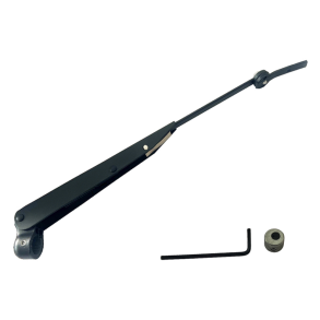 Viskerarm rustfri justerbar Sort 457 - 610 mm