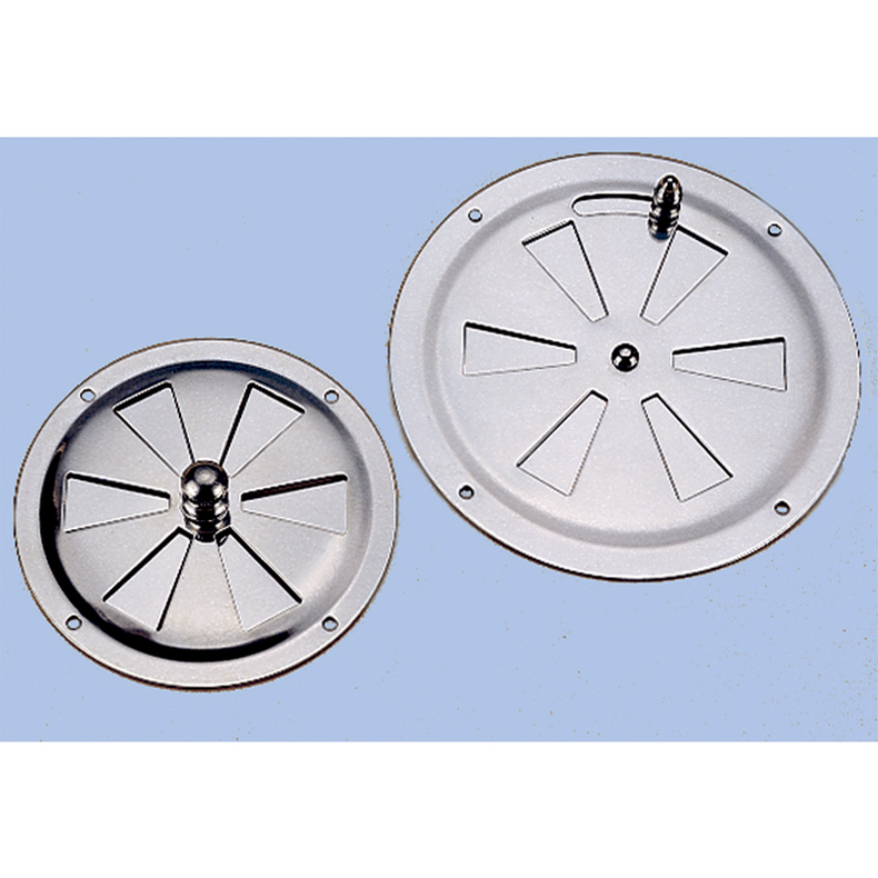 Ventilationsrist rustfri rund lukbar 102 mm