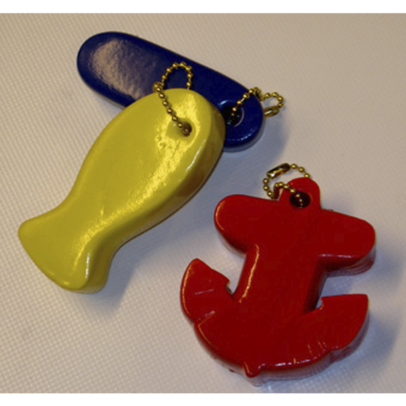 N�glering skumfigur - Seaworld N�glering skum gul fisk**