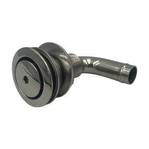 Tankudluftningsventil rustfri 90 - 16mm slangestuds