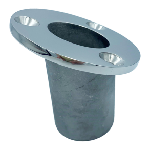 Flagfod rustfri for nedf�ldning 32 mm