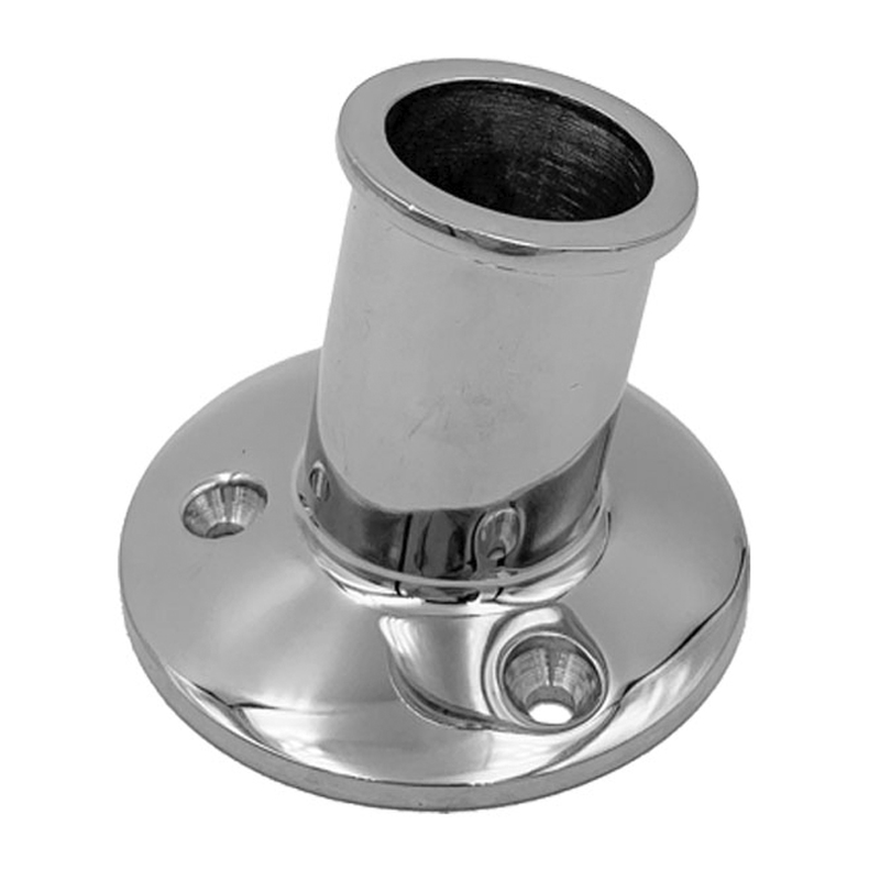 Flagspilsholder rustfrit st�bt st�l - Flagspilsholder rf �:25 mm Base �:66 mm H:51 mm